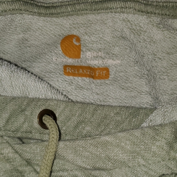 Carhartt Women's Reworked Newberry Sage Green Marled Hoodie S Small 4/6 - Picture 4 of 5